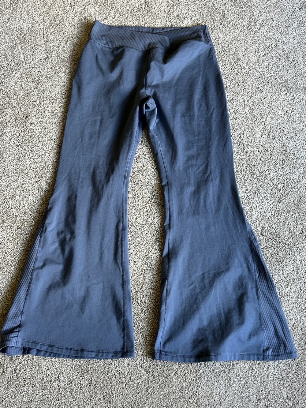 Versona Slate Blue Flared Leggings